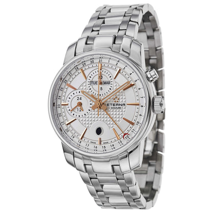 Front view of Eterna Soleure Men's Automatic Watch 8340-41-18-1225