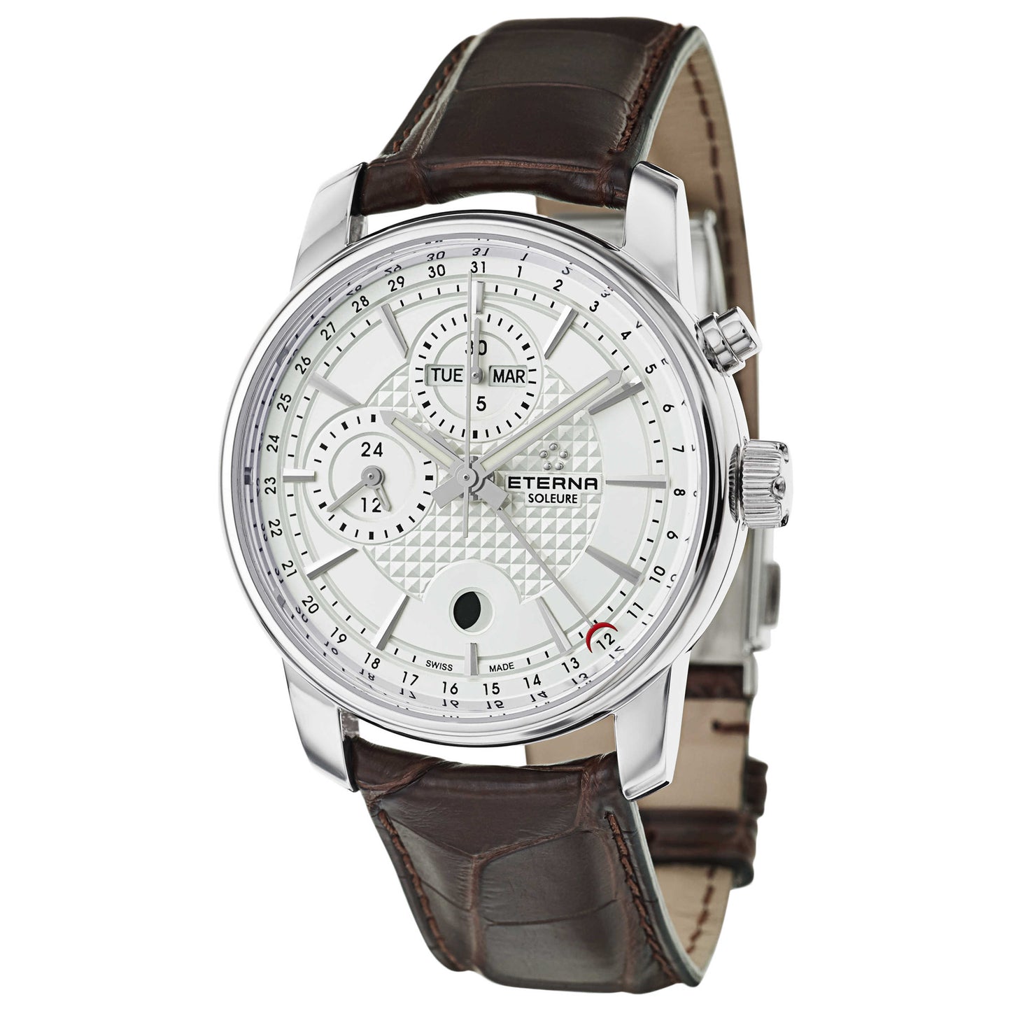 Front view of Eterna Soleure Men's Automatic Watch 8340-41-71-1185