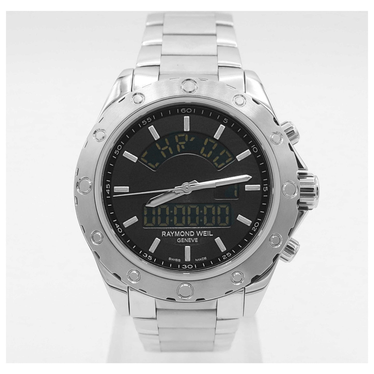 Front view of Raymond Weil RW Sport Men's Swiss Quartz (Battery-Powered) Watch 8400-ST-20001-SDV