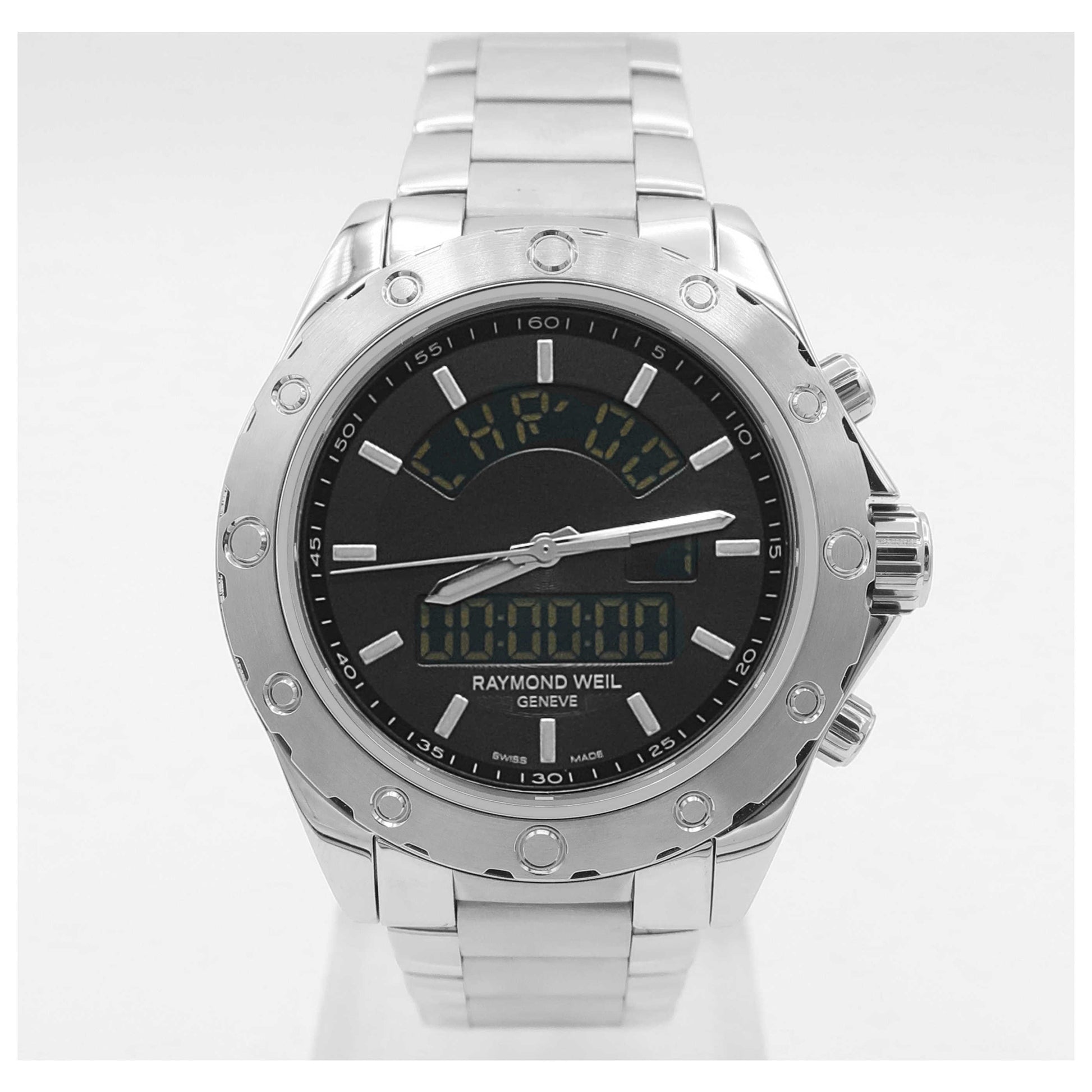 Front view of Raymond Weil RW Sport Men's Swiss Quartz (Battery-Powered) Watch 8400-ST-20001-SDV