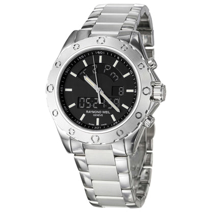 Front view of Raymond Weil RW Sport Men's Swiss Quartz (Battery-Powered) Watch 8400-ST-20001