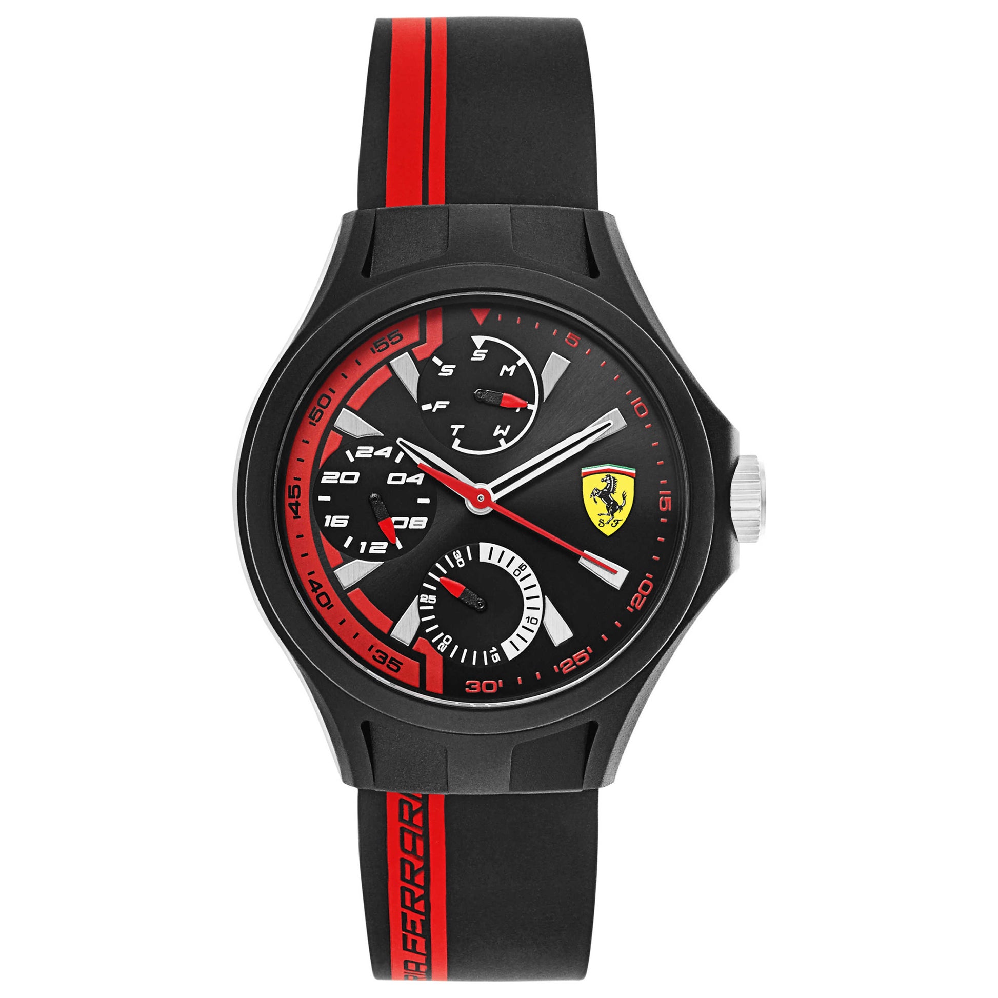 Front view of Ferrari Pit Crew Men's Japanese Quartz (Battery-Powered) Watch 840013