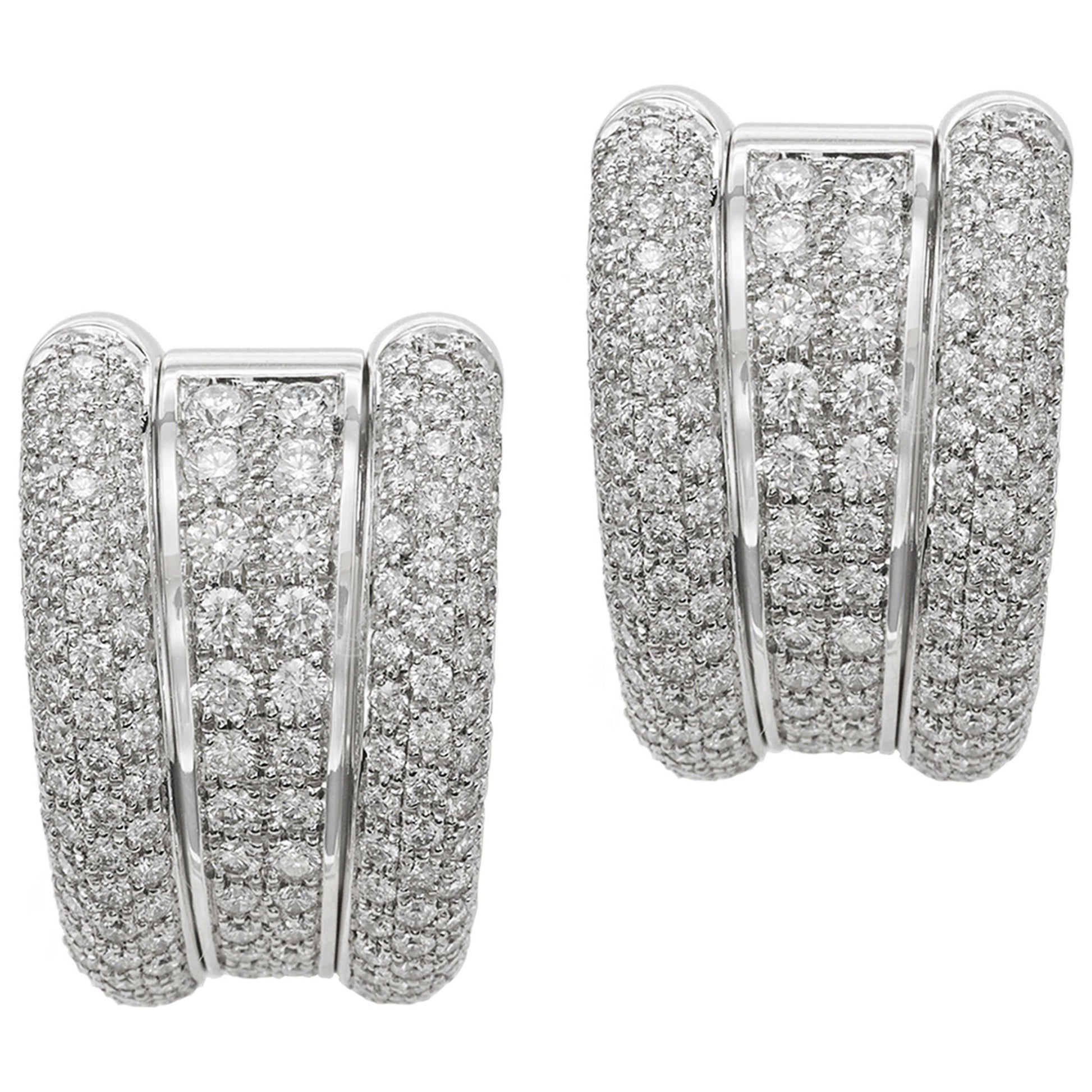 Front view of Chopard Jewelry La Strada Women's Earrings 844398-1001