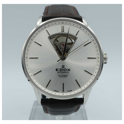 Front view of Edox Men's Automatic Watch 85010-3B-AIN-SD