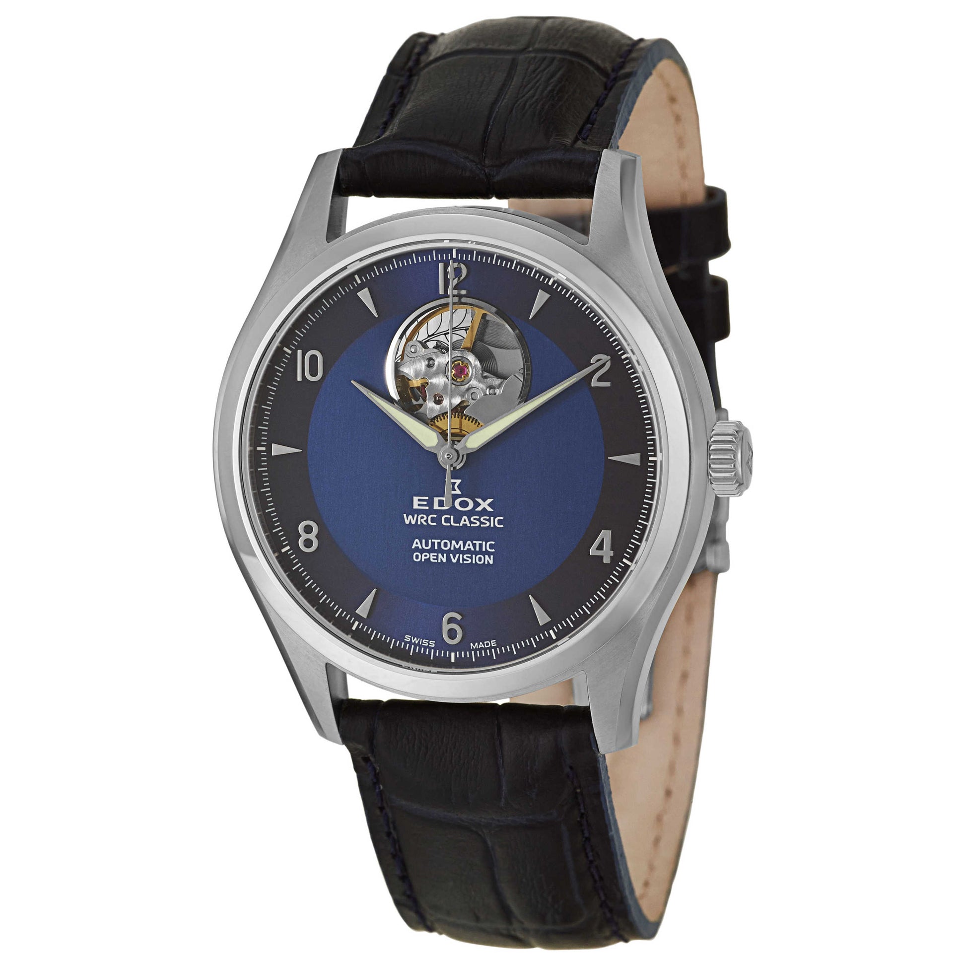 Front view of Edox WRC Men's Automatic Watch 85015-3-BUIN