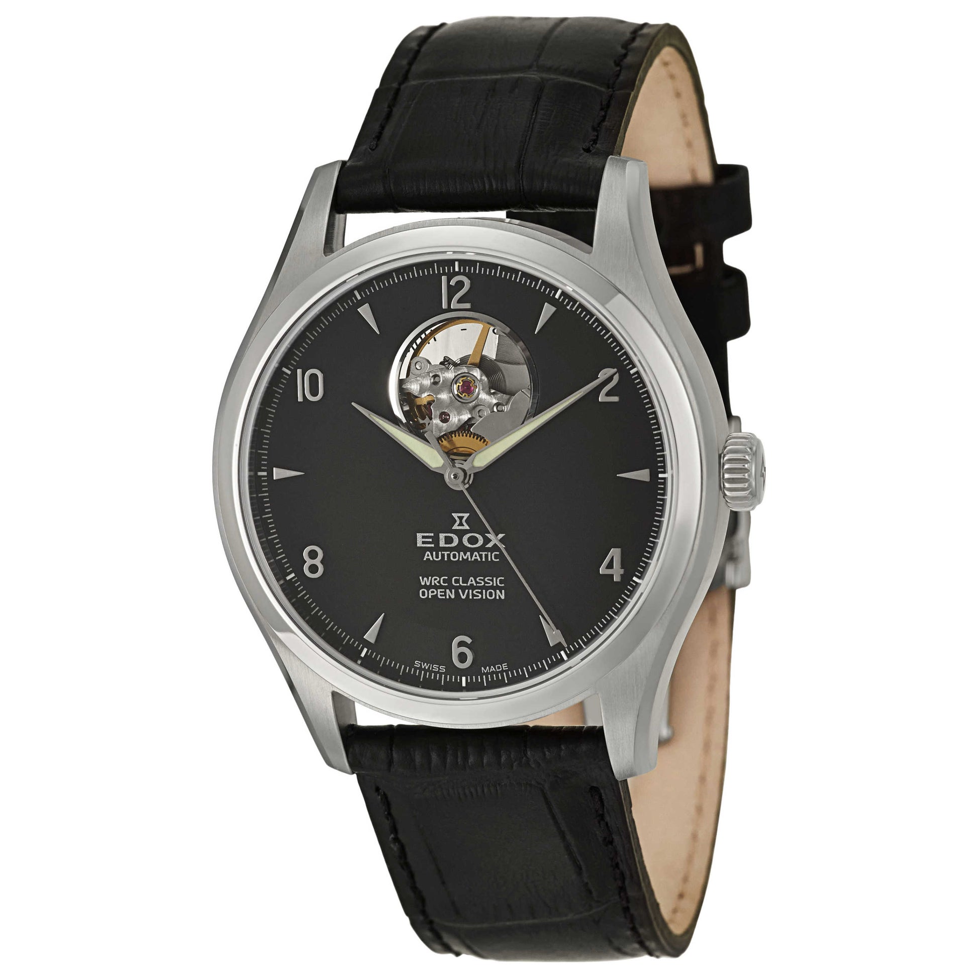 Front view of Edox WRC Men's Automatic Watch 85015-3-NIN
