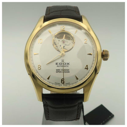 Front view of Edox WRC Men's Automatic Watch 85015-37J-AID-PO