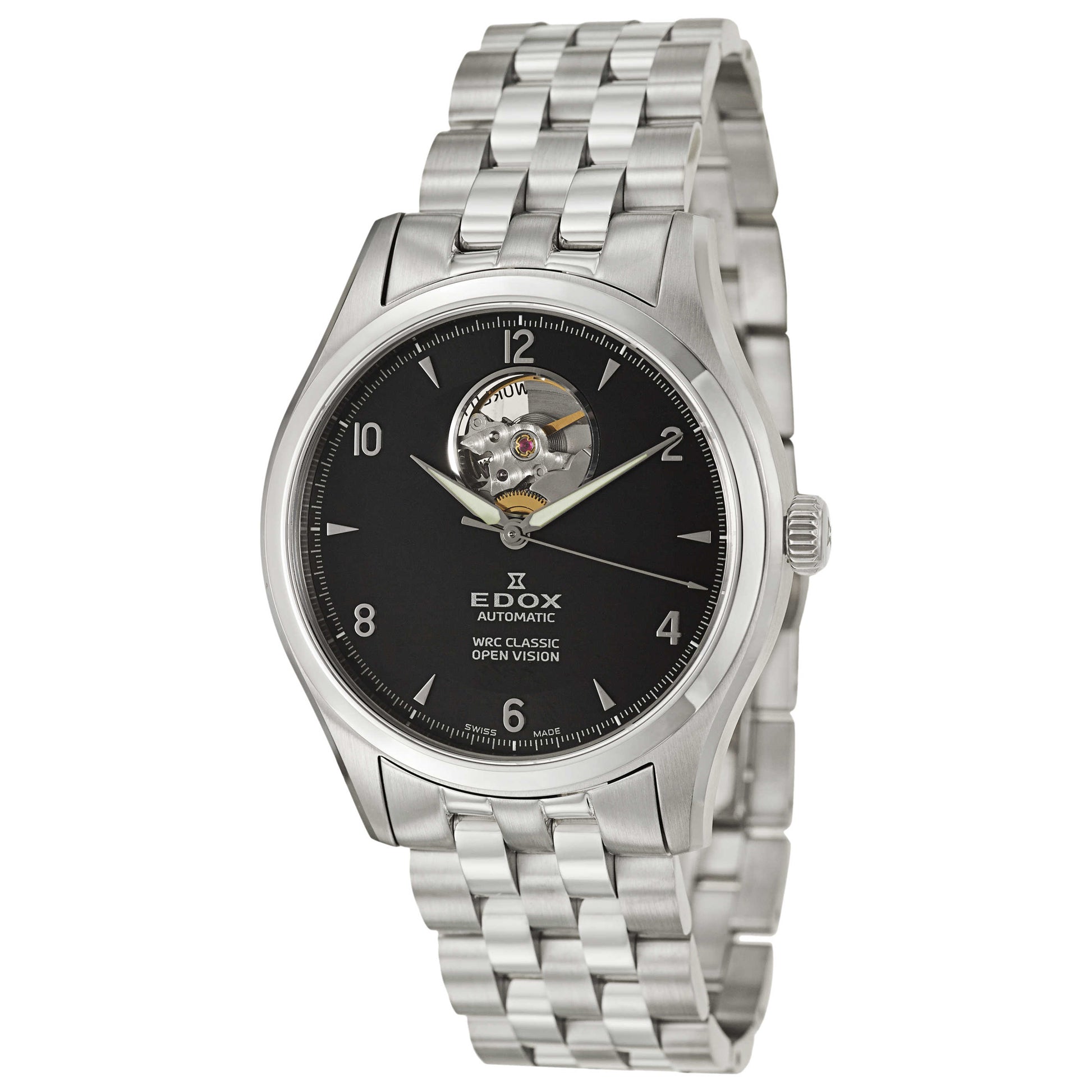 Front view of Edox WRC Men's Automatic Watch 85016-3-NIN
