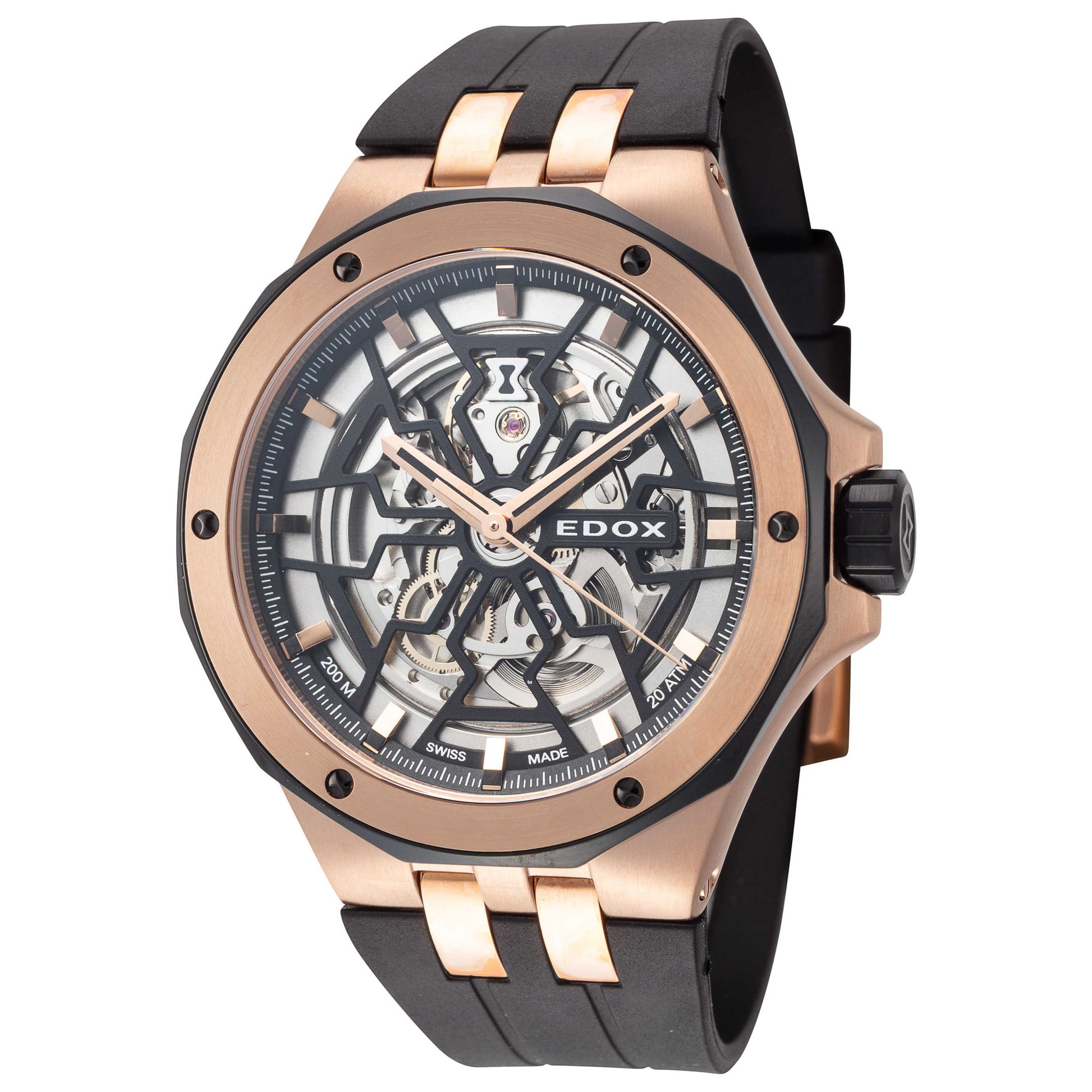Front view of Edox Delfin The Original Men's Automatic Watch 85303-357RN-NRN