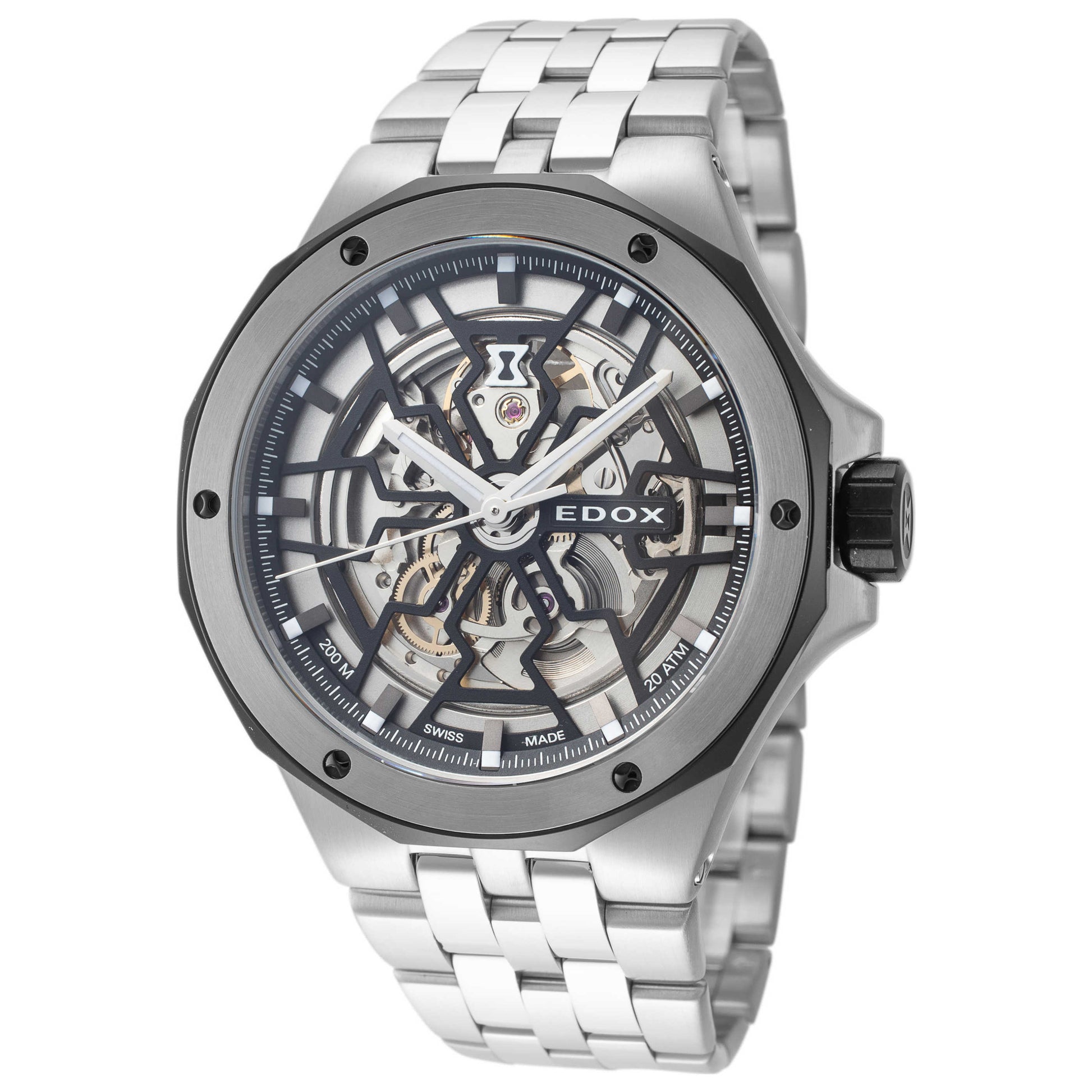 Front view of Edox Delfin The Original Men's Automatic Watch 85303-3NM-NBG