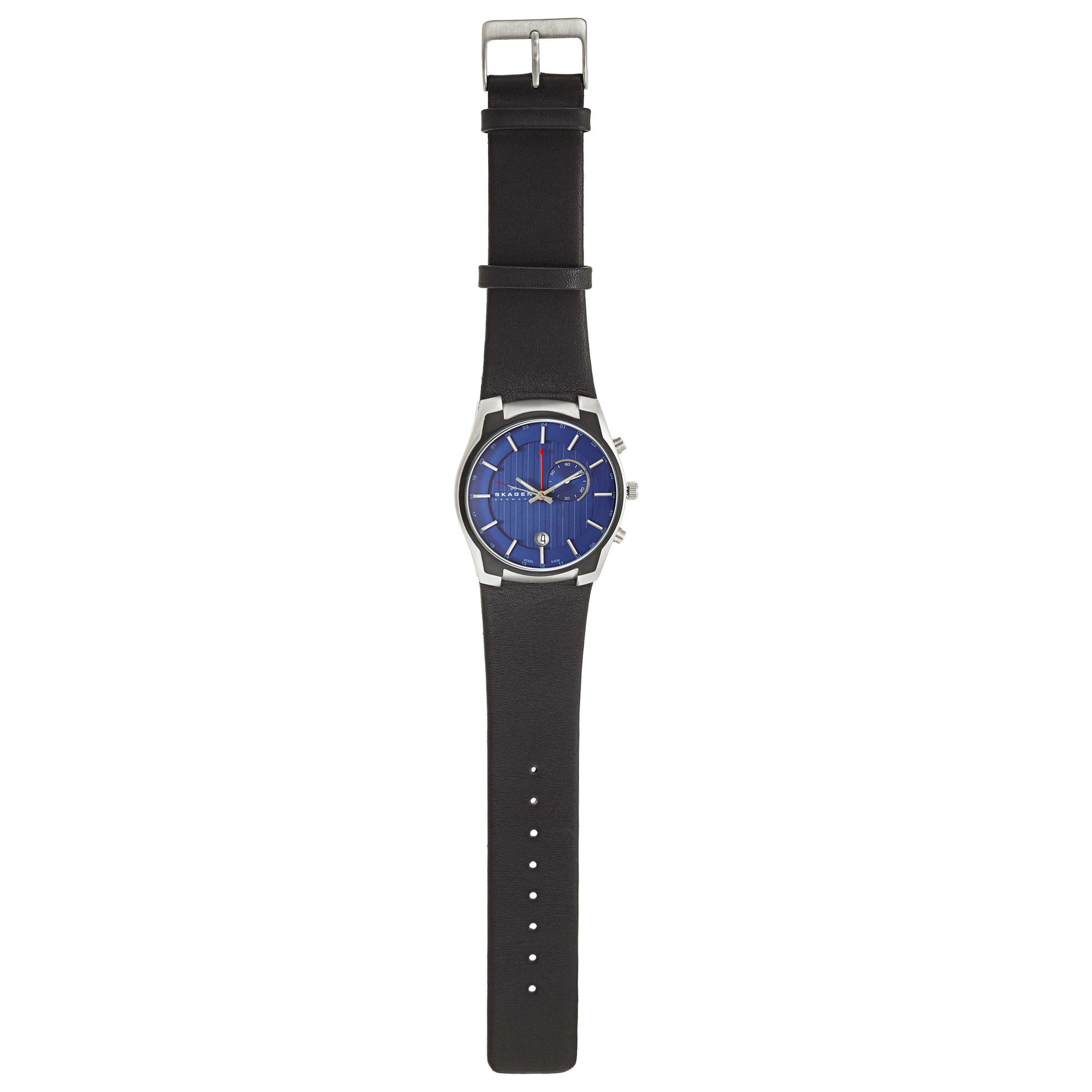 Skagen Leather Men's Quartz Watch 853XLSLN - Image #8