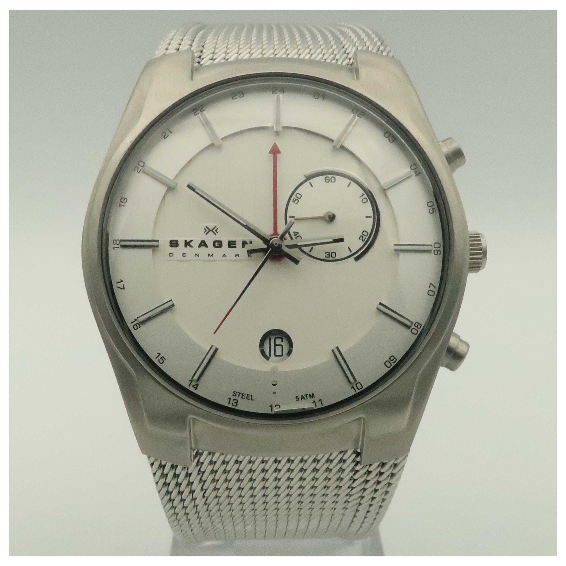 Front view of Skagen Mesh Men's Quartz Watch 853XLSSC-SDV