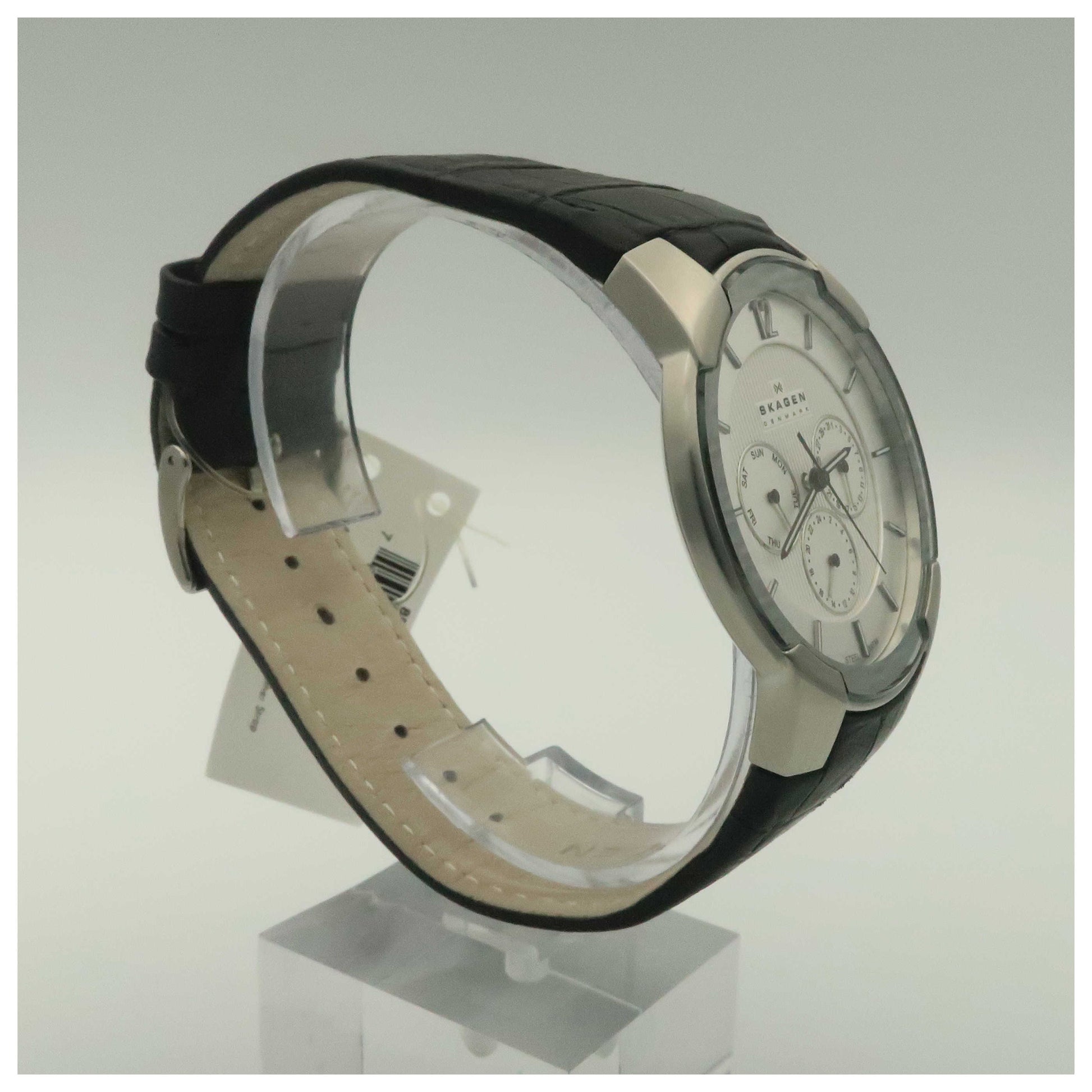 Skagen Leather Men's Japanese Quartz (Battery-Powered) Watch 856XLSLC-PO - Image #3