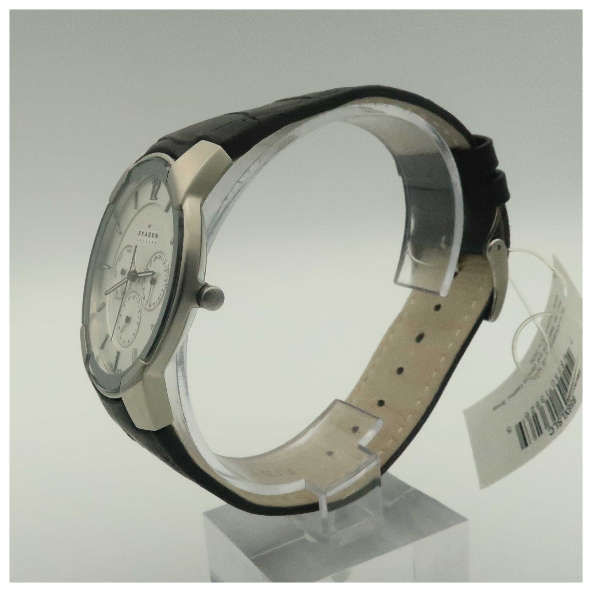 Skagen Leather Men's Japanese Quartz (Battery-Powered) Watch 856XLSLC-PO - Image #4