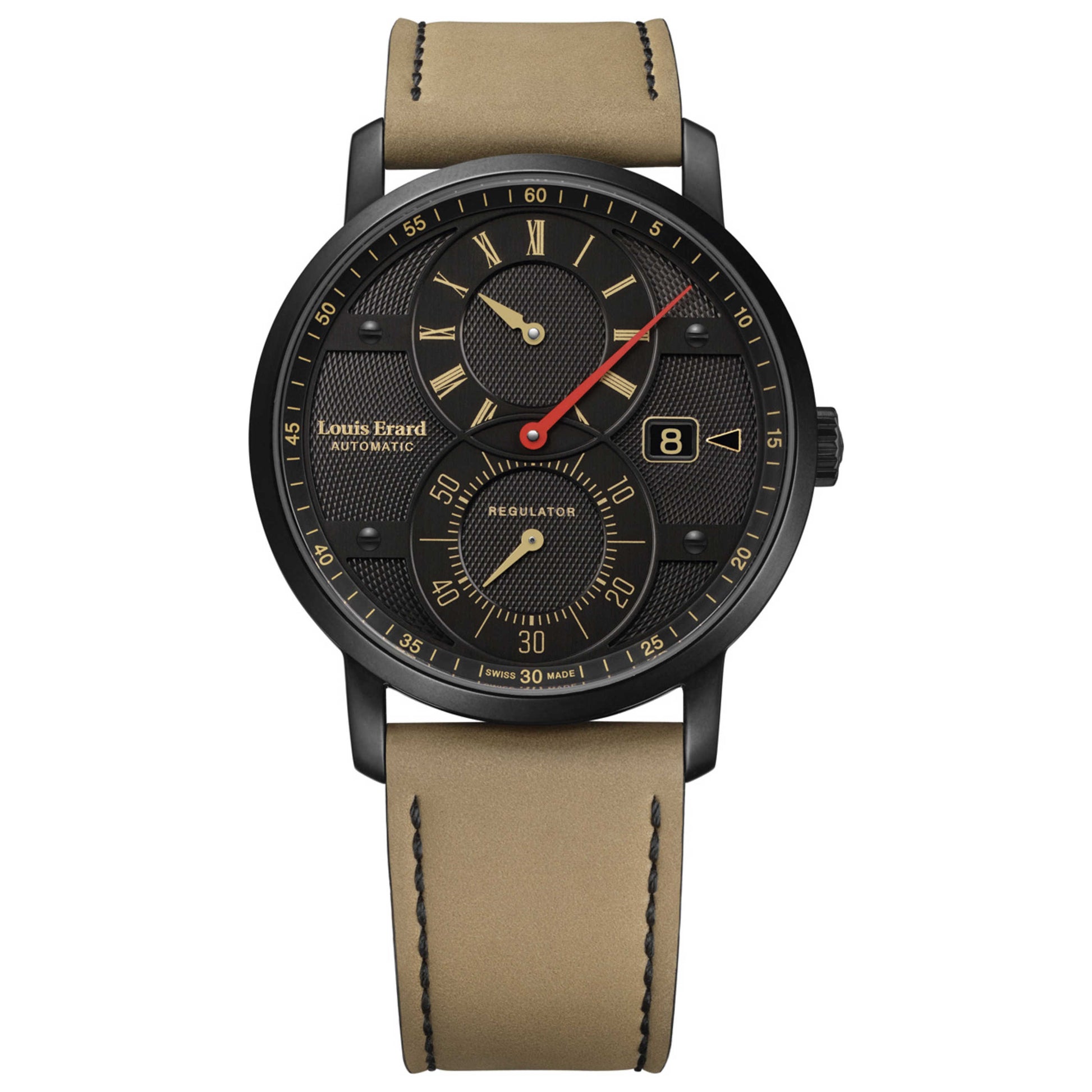 Front view of Louis Erard Excellence Men's Manual-Wind Watch 86236NN12BVDN17