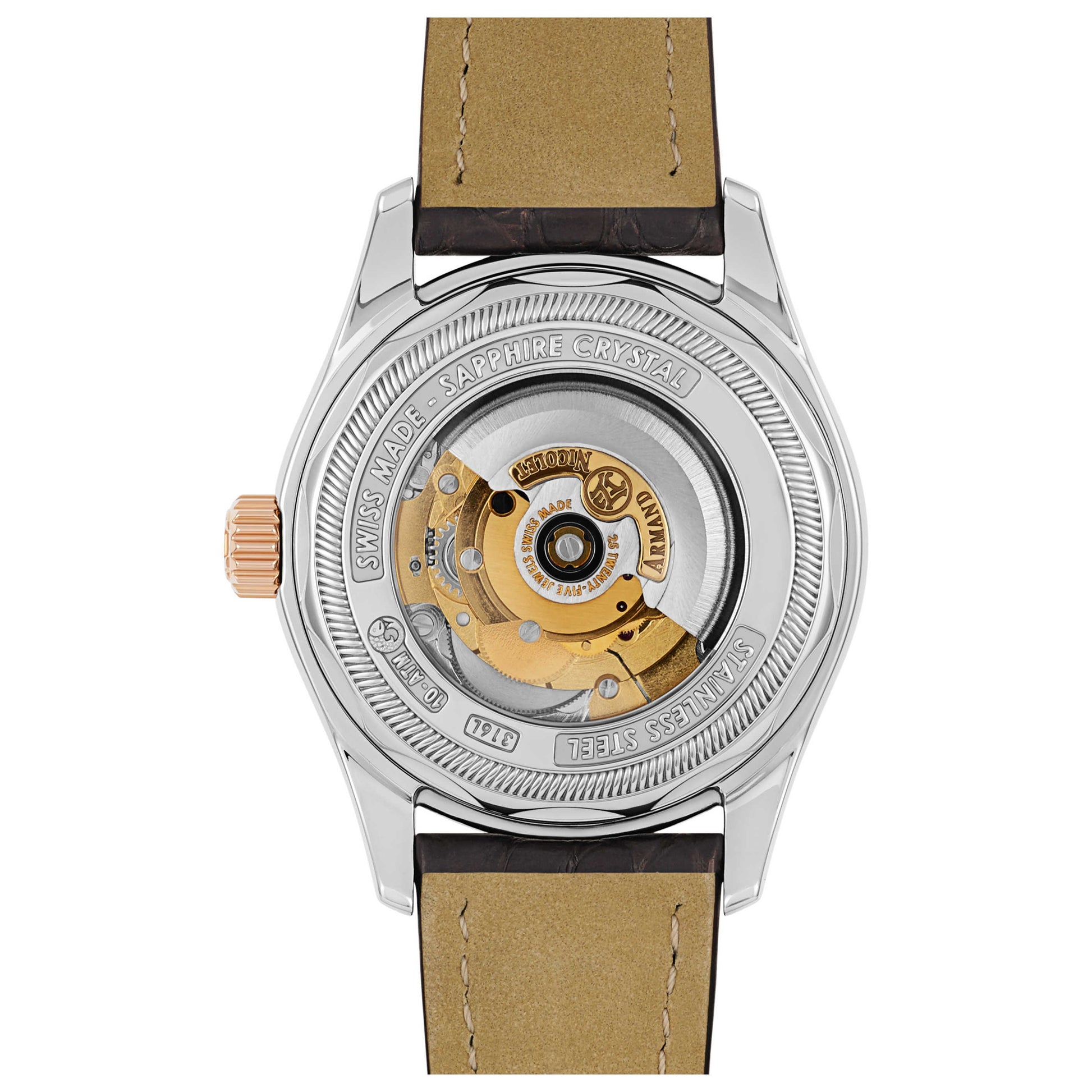Armand Nicolet M02 Men's Automatic Watch 8640A-AS-P974MR2 - Image #2