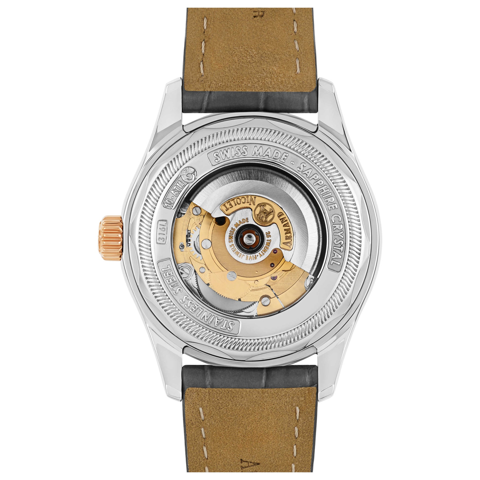 Armand Nicolet M02 Men's Automatic Watch 8640A-GS-P974GR2 - Image #2