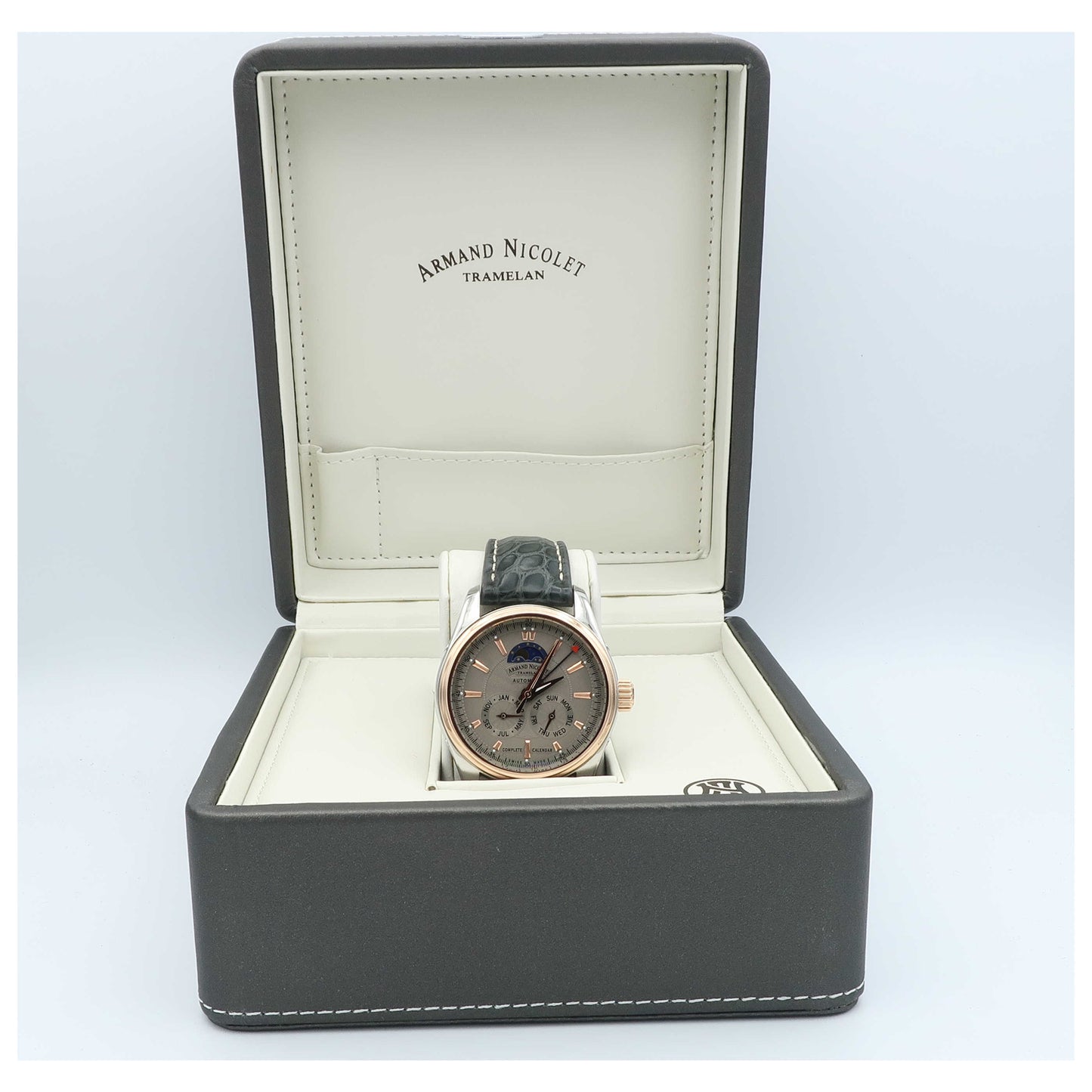 Armand Nicolet M02 Men's Automatic Watch 8642B-2-GRP974GR2-SD - Image #6