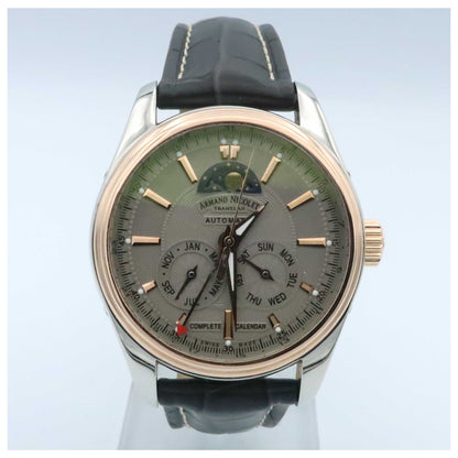 Front view of Armand Nicolet M02 Men's Automatic Watch 8642B-2GRP974GR2-SDV
