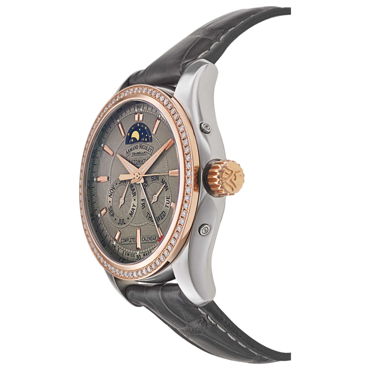 Armand Nicolet M02 Men's Automatic Watch 8642D-2-GR-P974GR2 - Image #4