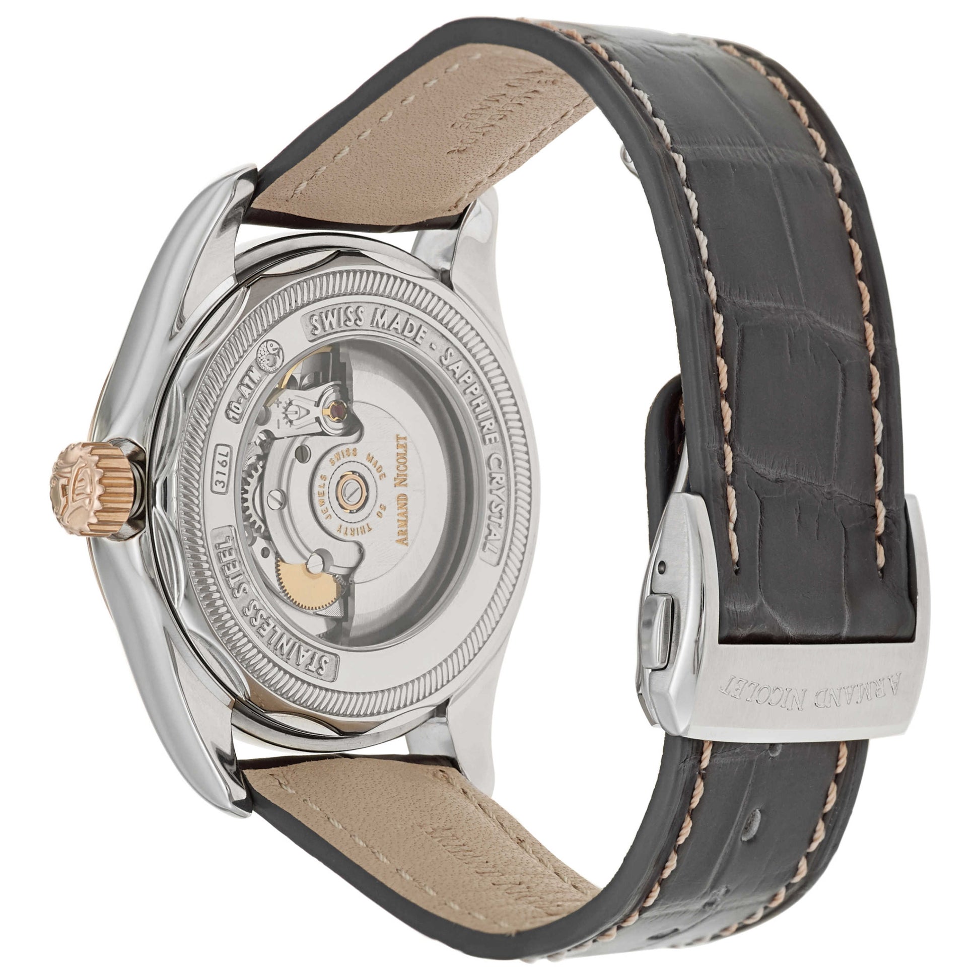 Armand Nicolet M02 Men's Automatic Watch 8646A-2-GR-P974GR2 - Image #2