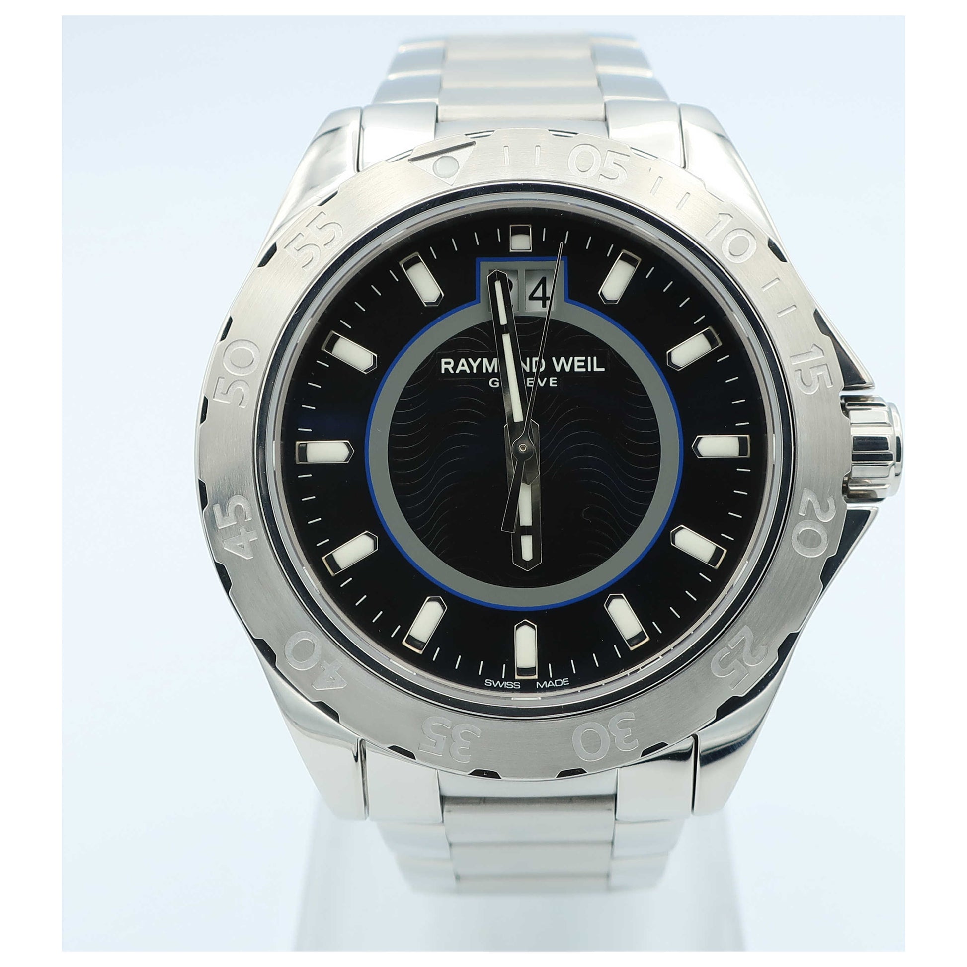 Front view of Raymond Weil RW Sport Men's Swiss Quartz (Battery-Powered) Watch 8650-ST-20001-PO3
