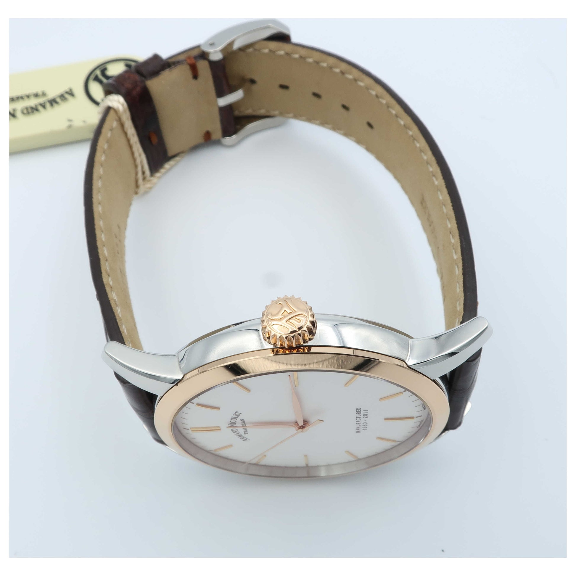 Armand Nicolet L10 Men's Manual-Wind Watch 8670A-AG-P670MR1 - Image #8