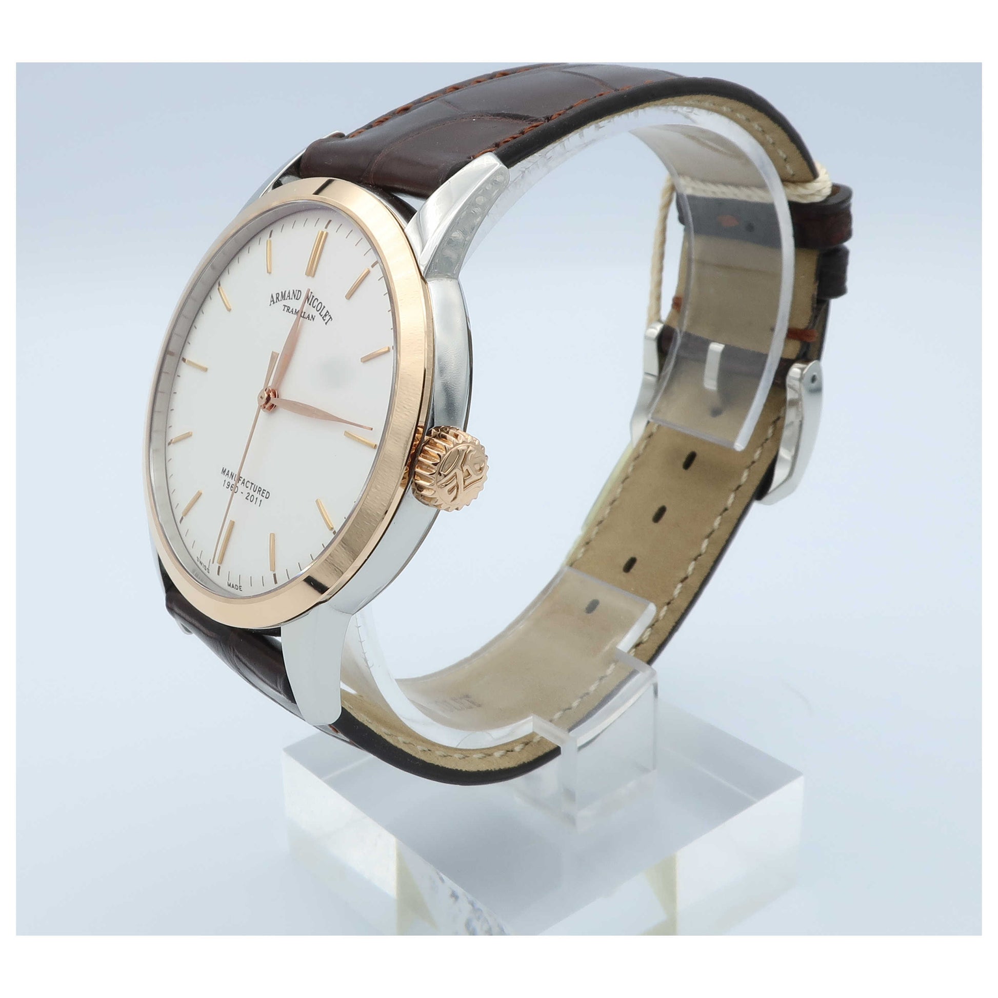 Armand Nicolet L10 Men's Manual-Wind Watch 8670A-AG-P670MR1 - Image #4