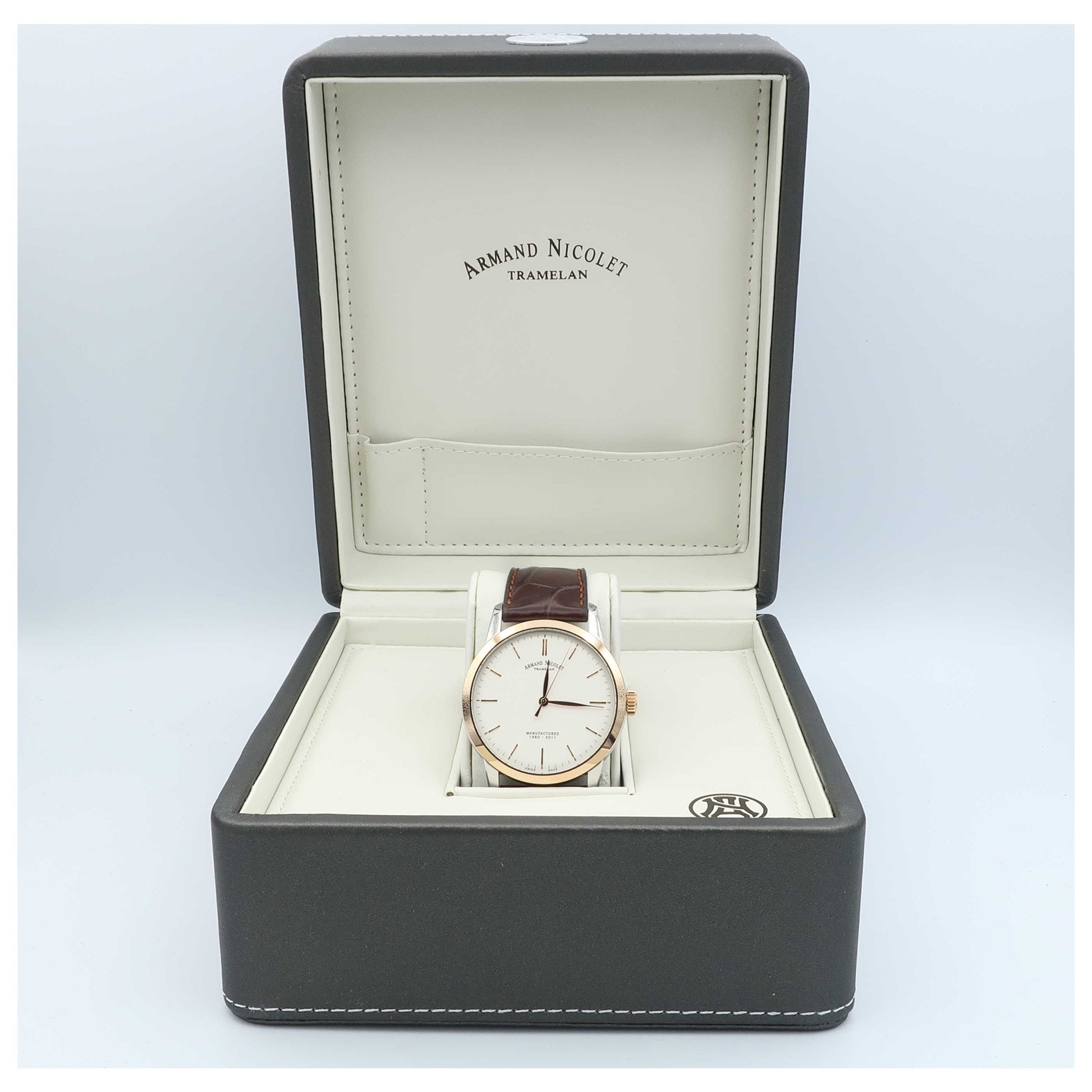 Armand Nicolet L10 Men's Manual-Wind Watch 8670A-AG-P670MR1 - Image #6