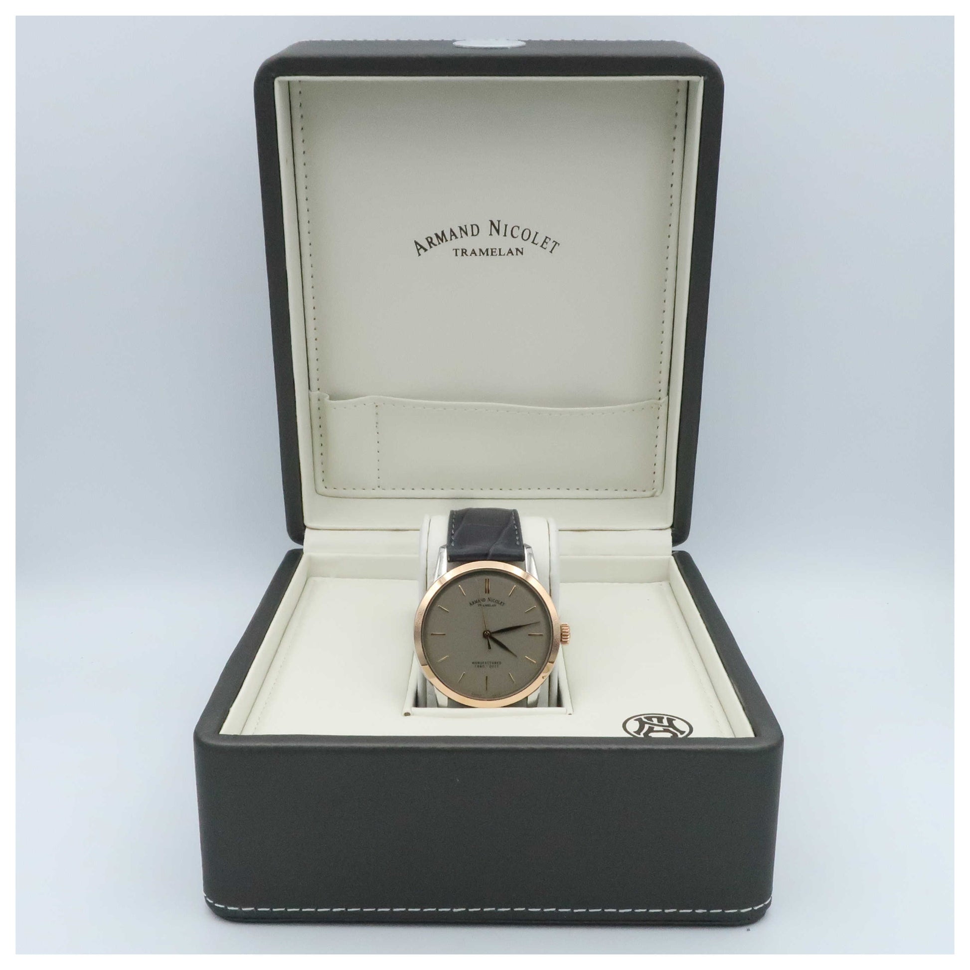 Armand Nicolet L10 Men's Manual-Wind Watch 8670A-GR-P670GR1-SDV - Image #6
