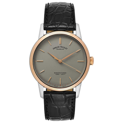 Front view of Armand Nicolet L10 Men's Manual-Wind Watch 8670A-GS-P670GR1