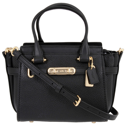 Front view of Coach Swagger 21 Women's Handbags 87299LIBLK