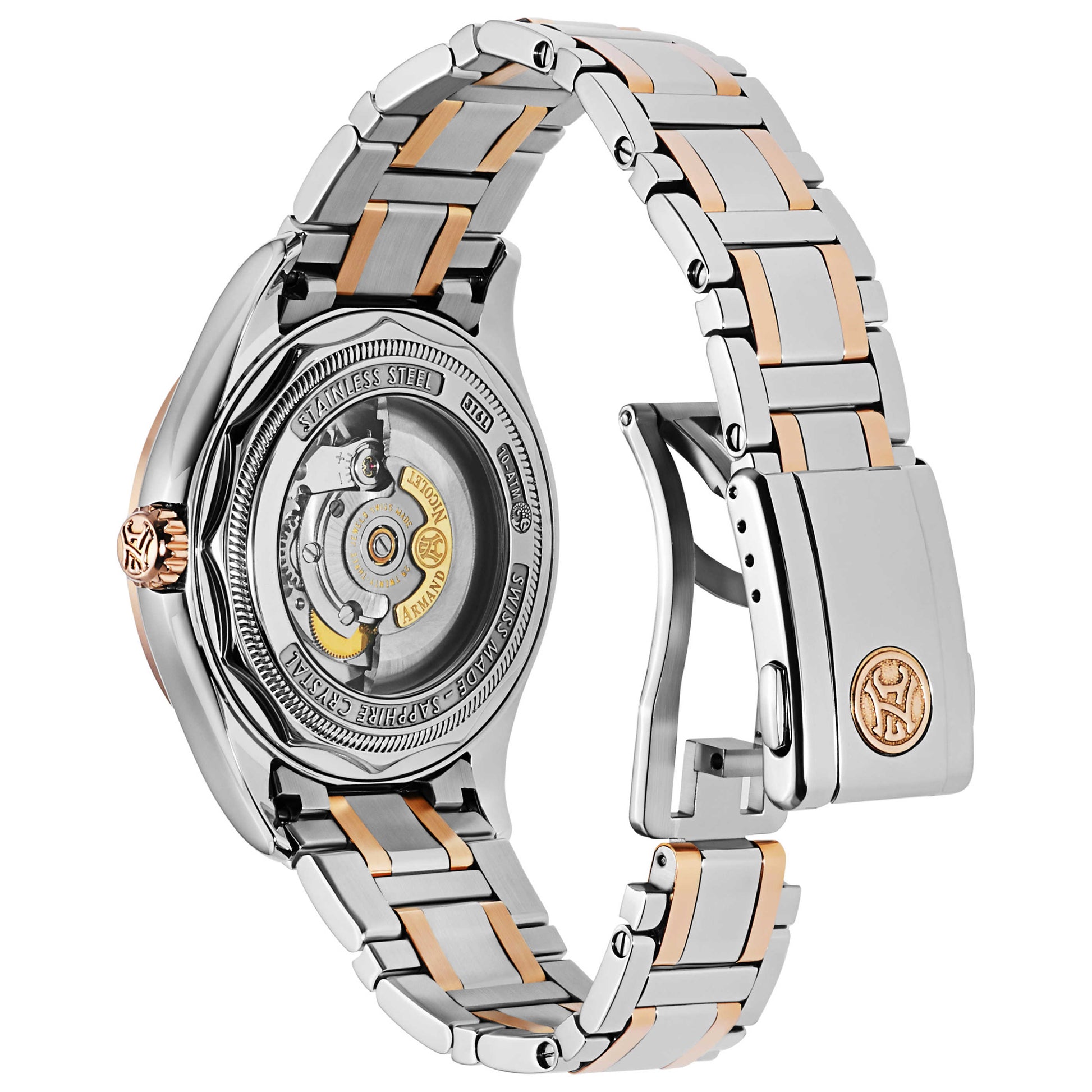 Armand Nicolet M02 Men's Automatic Watch 8740A-GS-M8740 - Image #7
