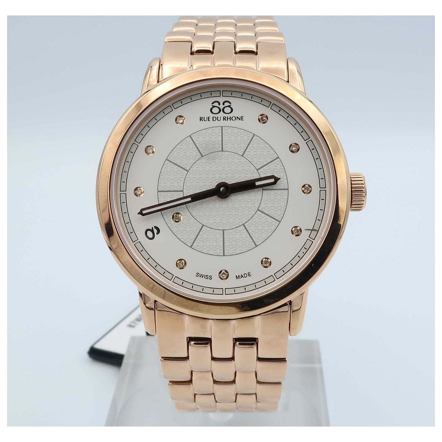 Front view of 88 Rue du Rhone Double 8 Origin Women's Swiss Quartz (Battery-Powered) Watch 87WA120009-SDV