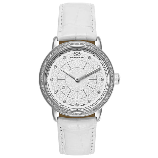 Front view of 88 Rue du Rhone Double 8 Origin Women's Swiss Quartz (Battery-Powered) Watch 87WA120018
