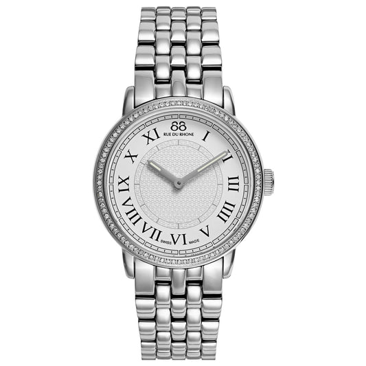 Front view of 88 Rue du Rhone Double 8 Origin Women's Swiss Quartz (Battery-Powered) Watch 87WA120024