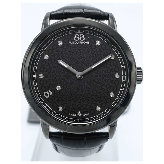 Front view of 88 Rue du Rhone Double 8 Origin Men's Swiss Quartz (Battery-Powered) Watch 87WA120029-SD