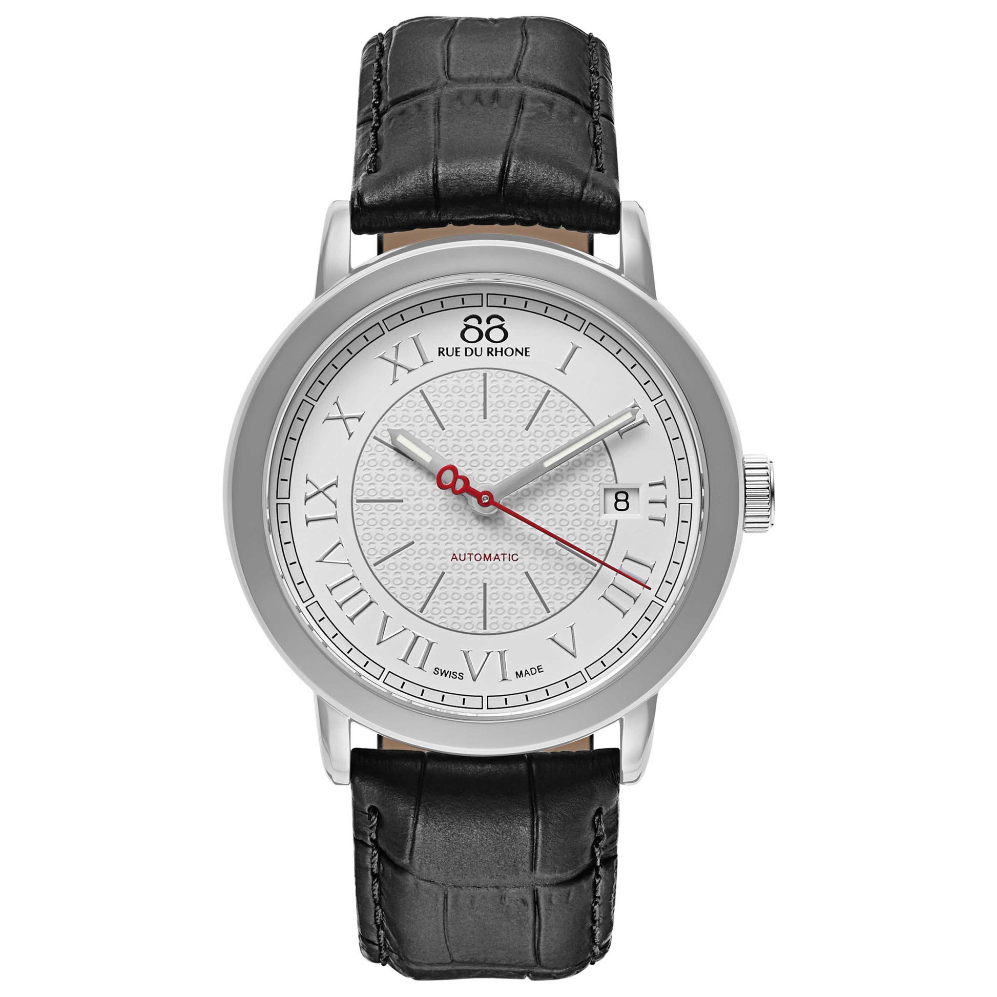 Front view of 88 Rue du Rhone Double 8 Origin Men's Automatic Watch 87WA120033
