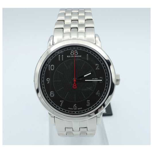 Front view of 88 Rue du Rhone Double 8 Origin Men's Swiss Quartz (Battery-Powered) Watch 87WA120037-SD