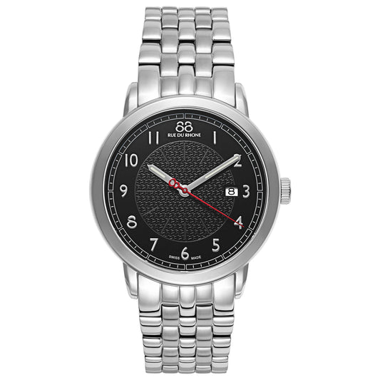 Front view of 88 Rue du Rhone Double 8 Origin Men's Swiss Quartz (Battery-Powered) Watch 87WA120037