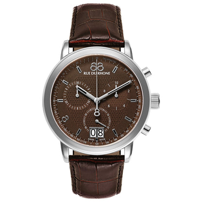 Front view of 88 Rue du Rhone Double 8 Origin Men's Swiss Quartz (Battery-Powered) Watch 87WA130022