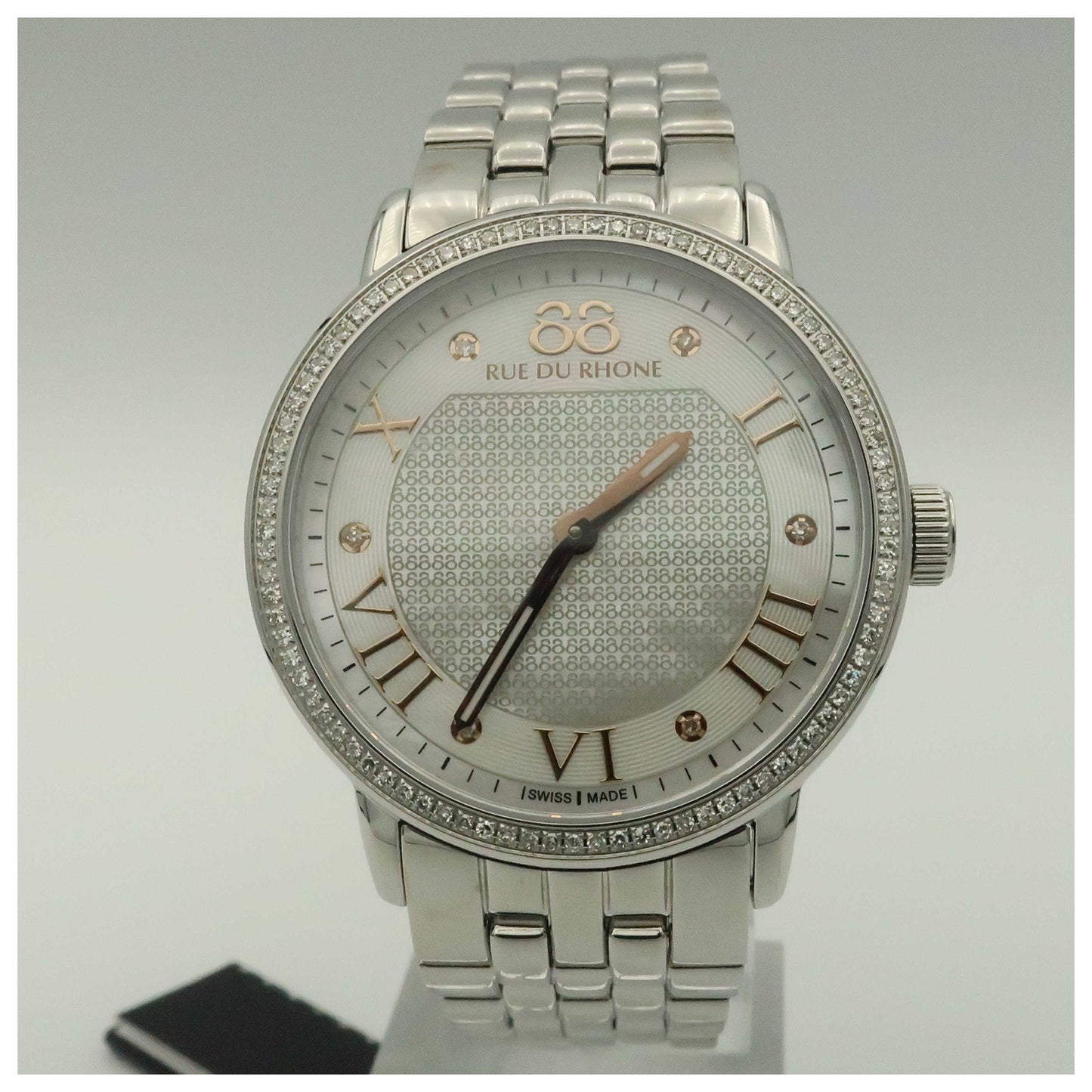 Front view of 88 Rue du Rhone Double 8 Origin Women's Swiss Quartz (Battery-Powered) Watch 87WA130031-SDV
