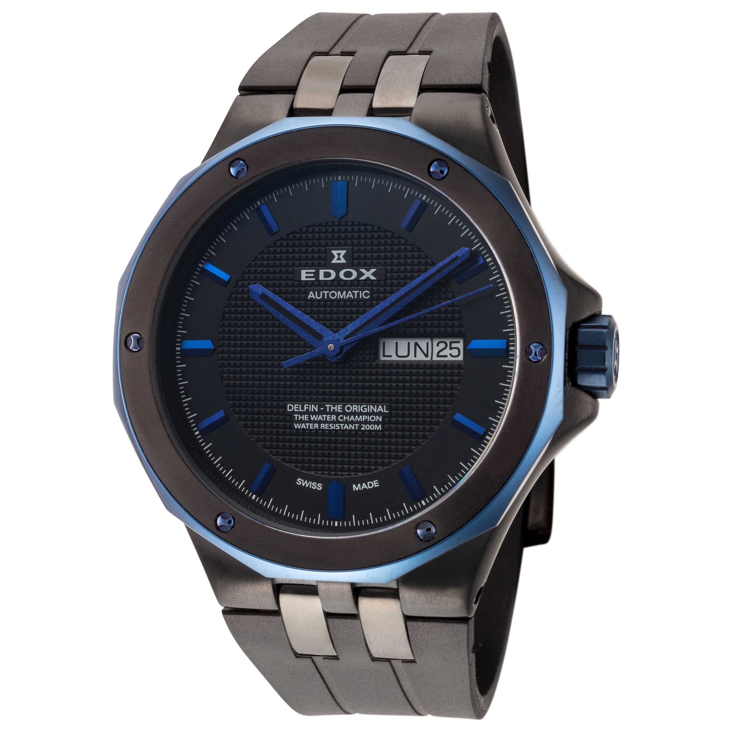 Front view of Edox Delfin The Original Men's Automatic Watch 88005-357BUNCA-NIBU