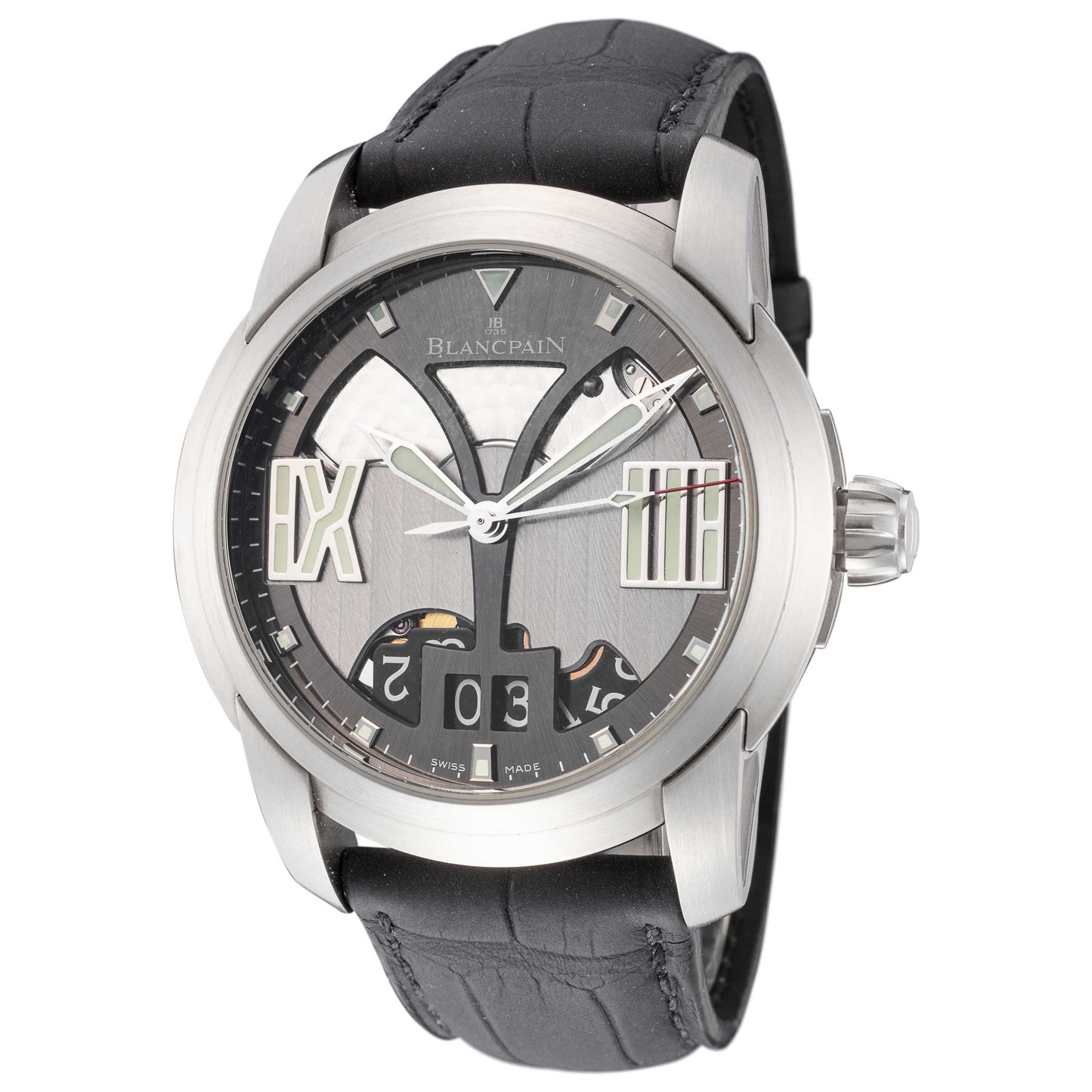 Front view of Blancpain L-Evolution Men's Automatic Watch 8850-11B34-53B