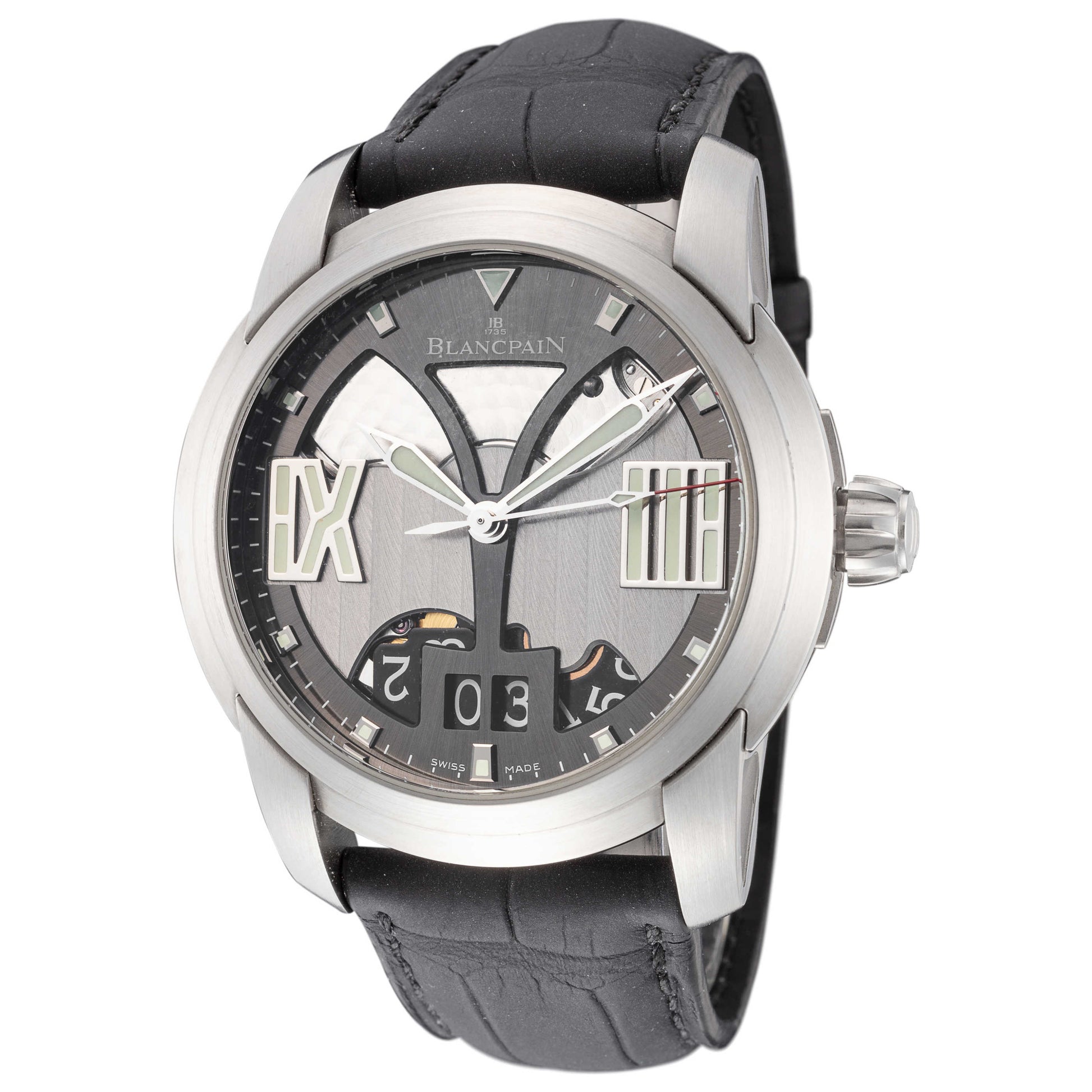 Front view of Blancpain L-Evolution Men's Automatic Watch 8850-11B34-53B