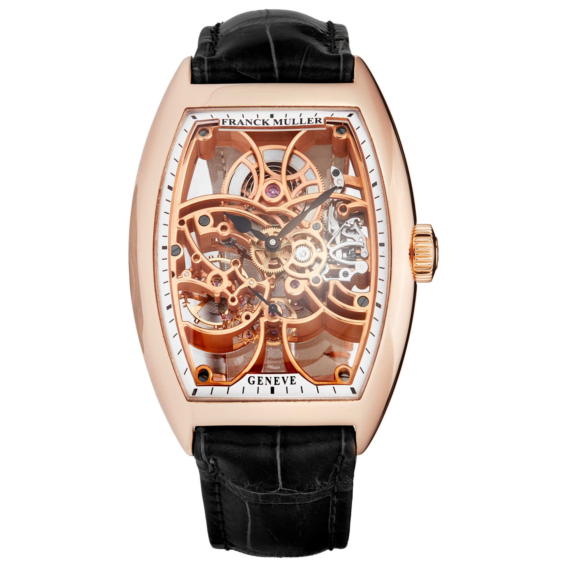 Front view of Franck Muller Casablanca Men's Manual-Wind Watch 8880BS6SQT5NBK