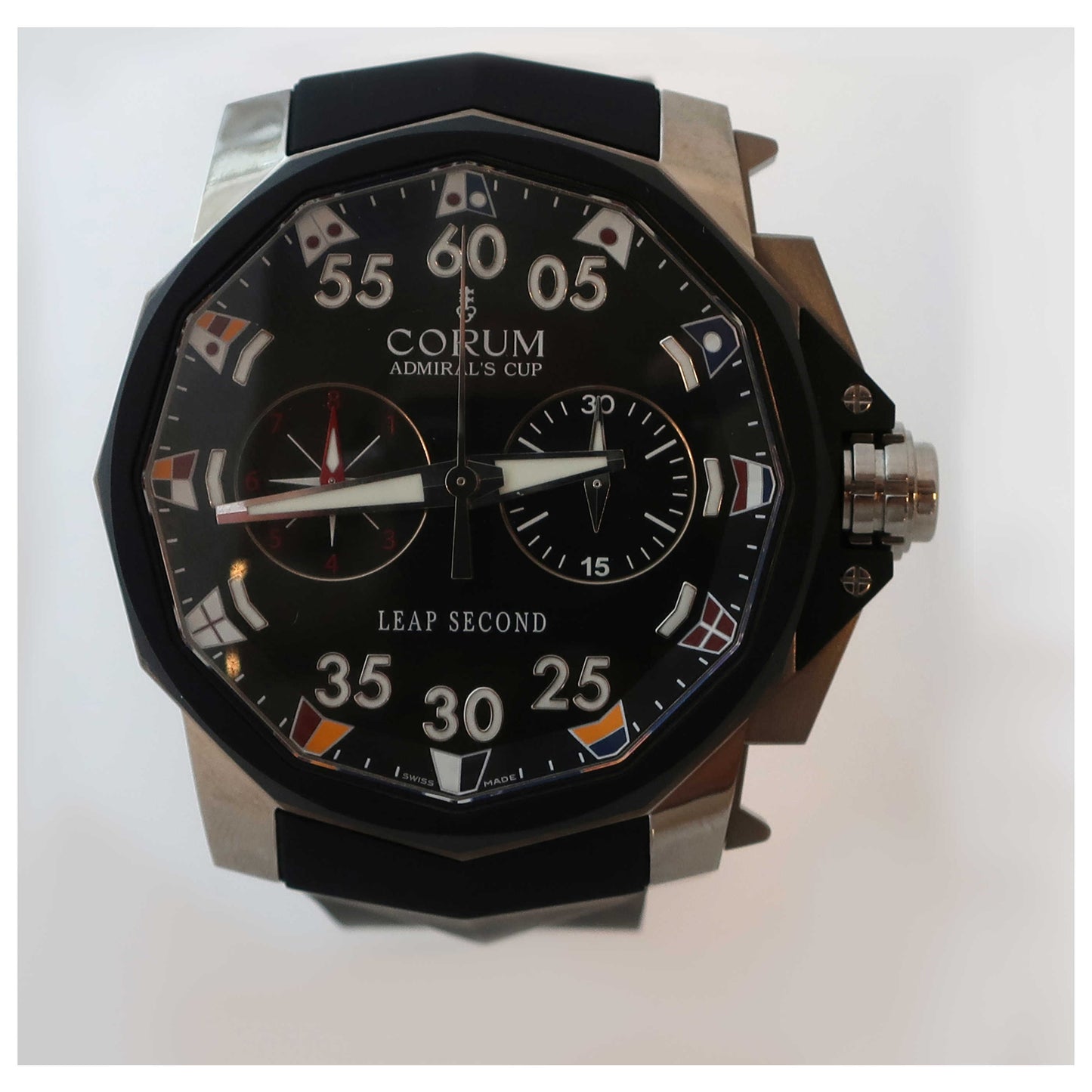 Front view of Corum Admiral's Cup Men's Automatic Watch 895931060371AN92-SDV
