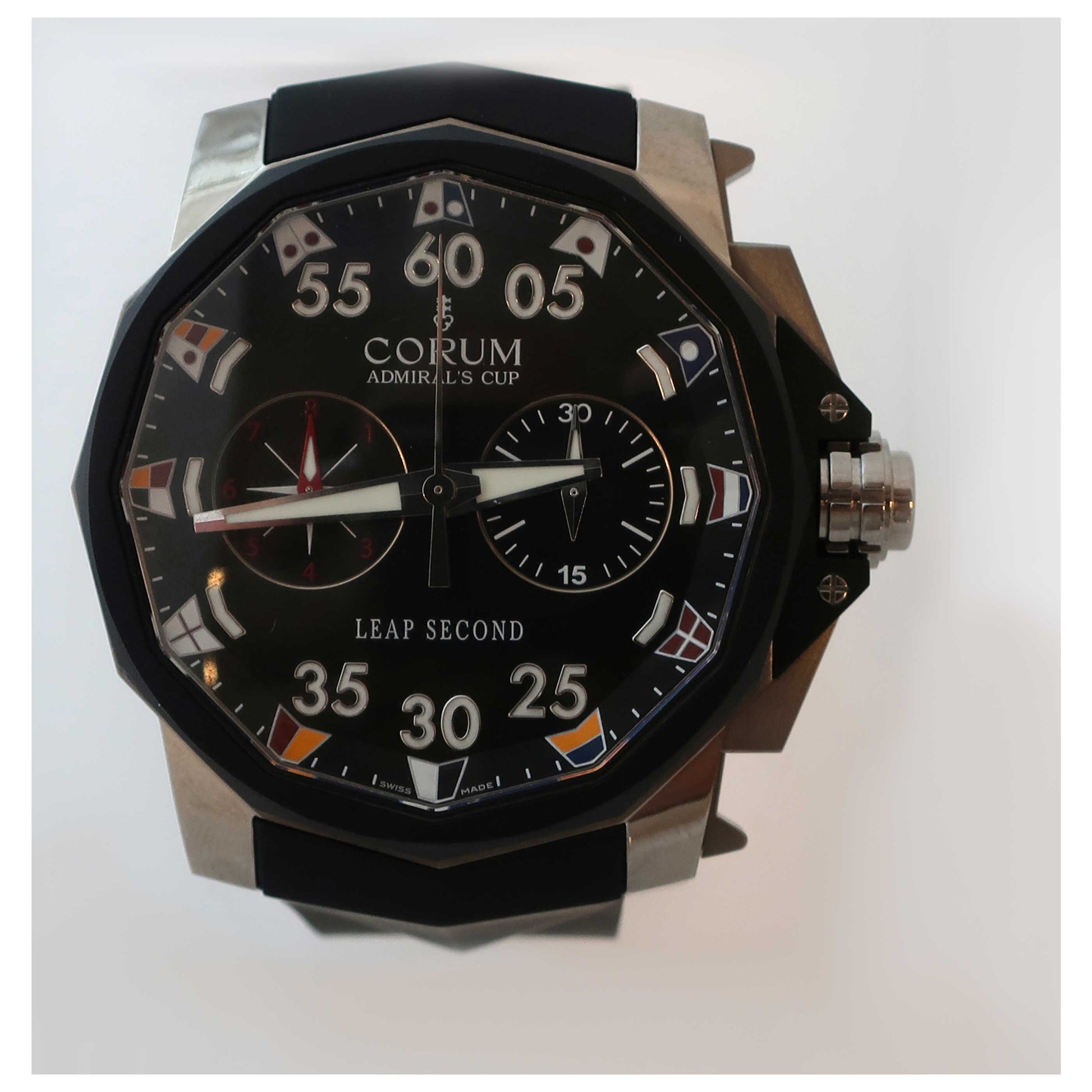 Front view of Corum Admiral's Cup Men's Automatic Watch 895931060371AN92SDVB
