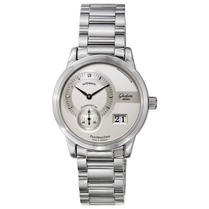 Front view of Glashutte Pano Men's Automatic Watch 90-01-02-02-24