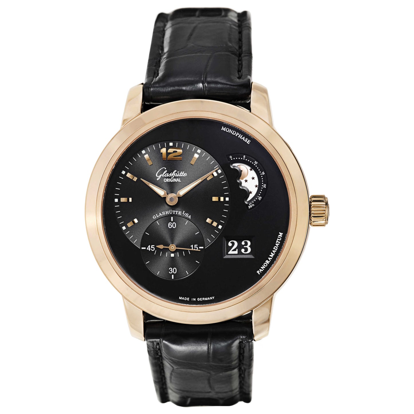 Front view of Glashutte Pano Men's Automatic Watch 90-02-32-11-05